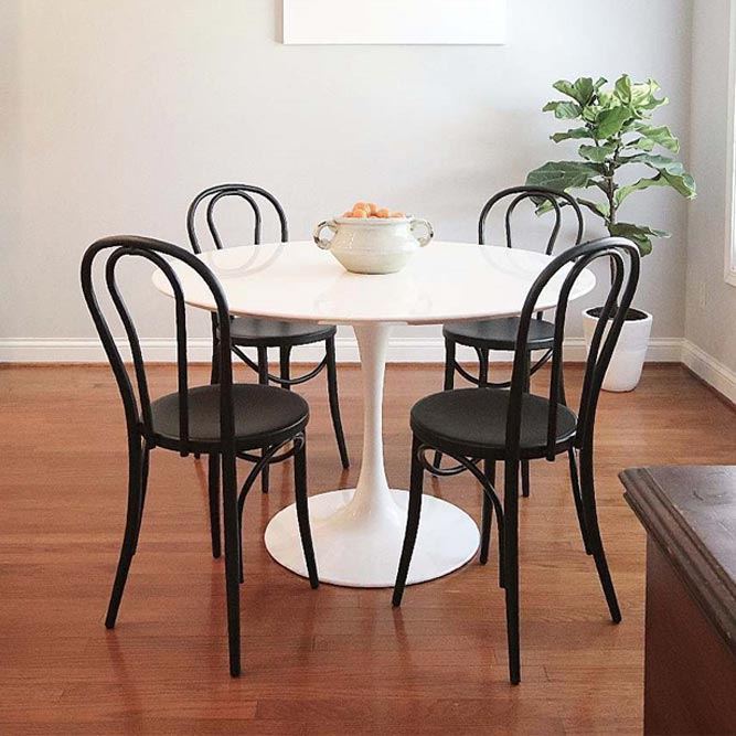 Silhouette Pedestal Modern Dining Table #bistrotable