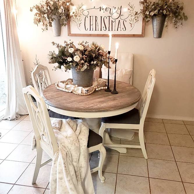 Rustic Expandable Dining Table Set #farmhouse #rustic