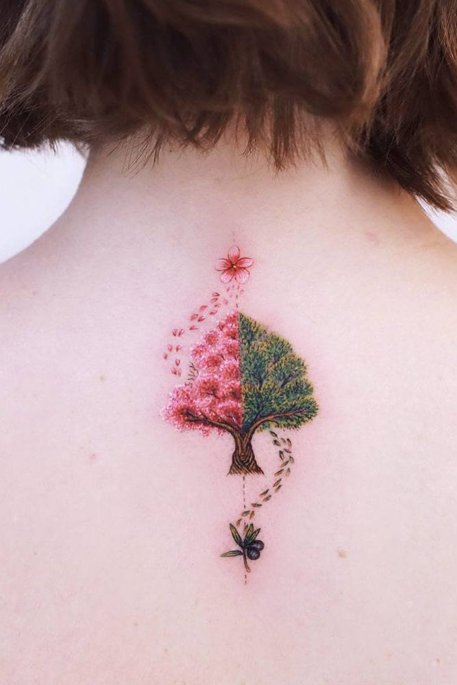 Freehand Dead Tree Tattoo - Best Tattoo Ideas Gallery