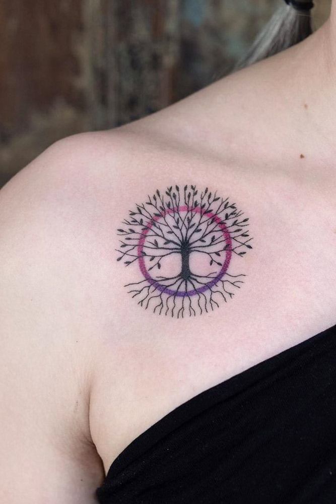 Small Simple Tree Of Life Tattoo