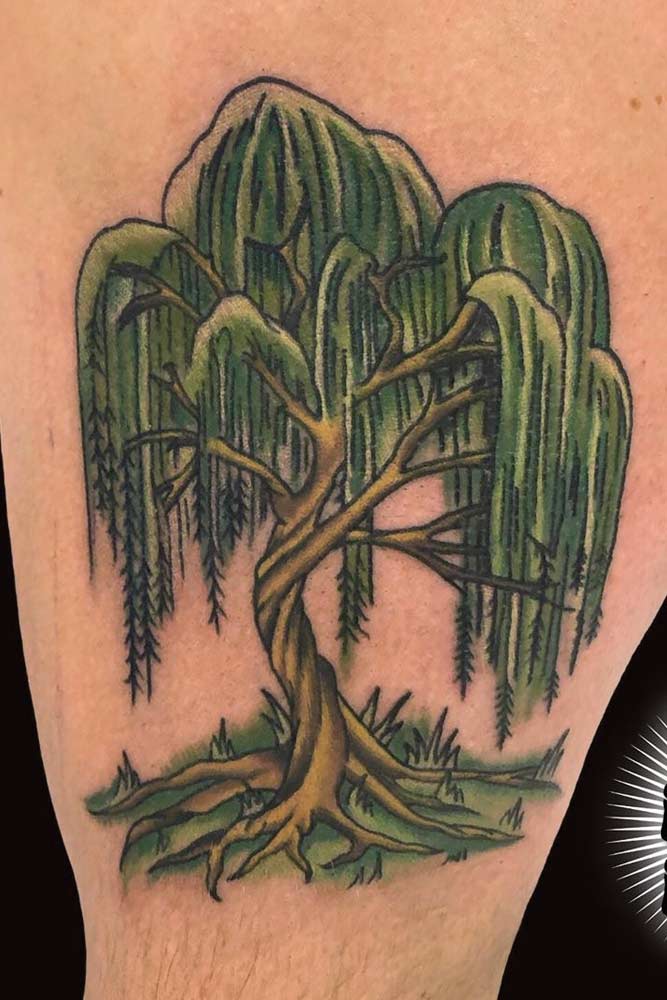 willow tree tattoo drawings