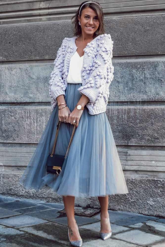 Fashion Skirts Tulle Skirts NA-KD Tulle Skirt blue elegant 