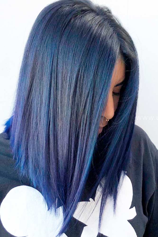 The Magical Power Of Blue Black Hair Glaminati