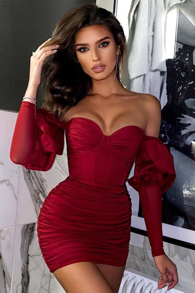 Red Off The Shoulder Dress #reddress