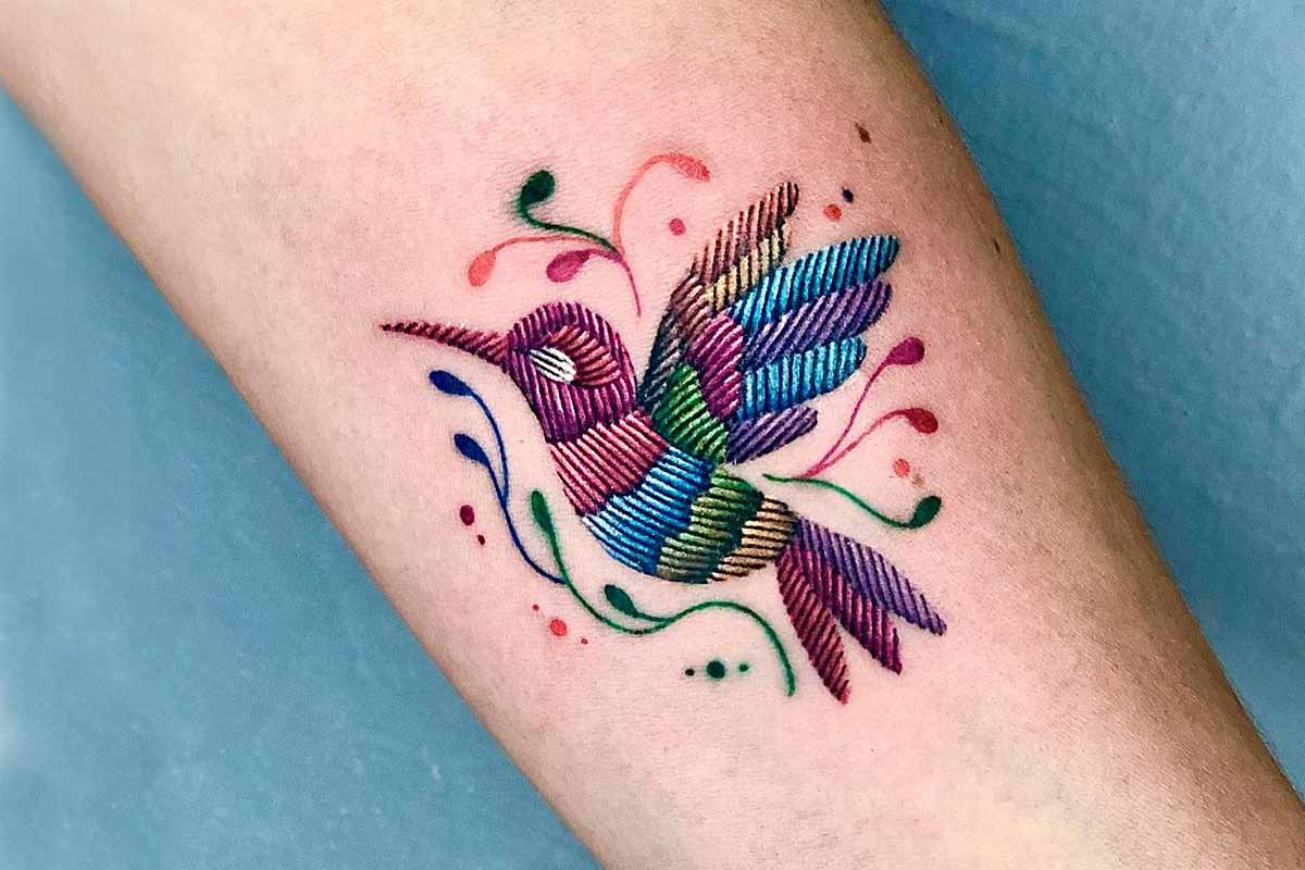 Embroidery tattoo
