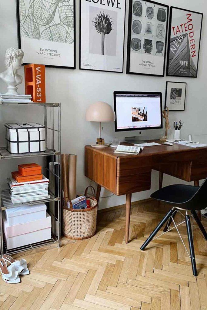 Home Office Décor In Industrial Style #retrodesk