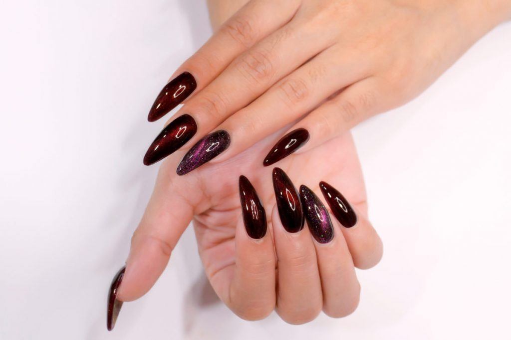 2. 10 Stunning Burgundy Nail Designs to Try - wide 7
