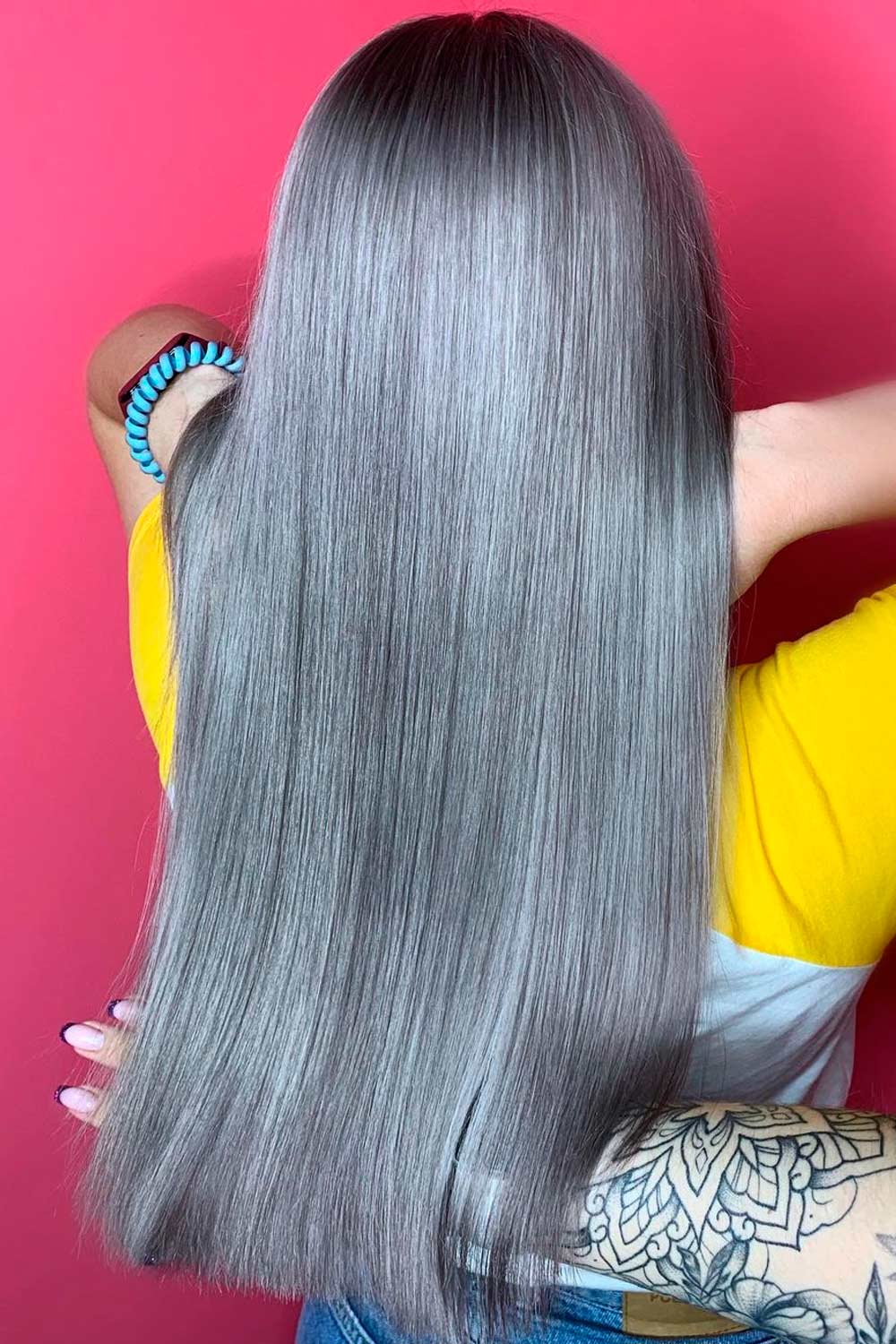 Cold Grey Winter Hair Colors