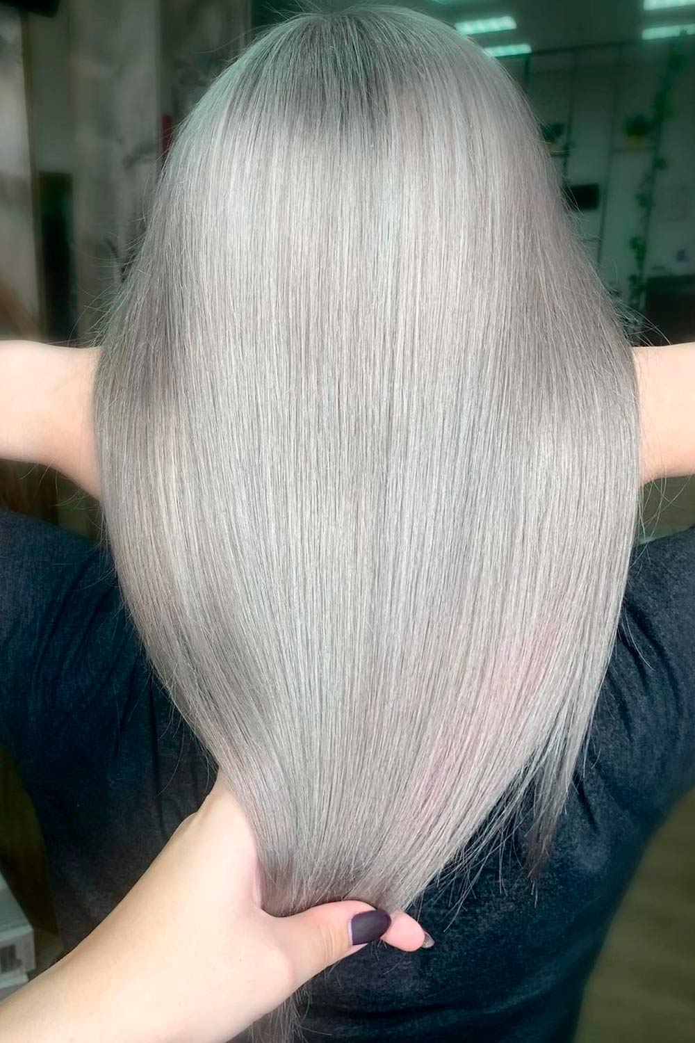 Grey Winter Hair Color