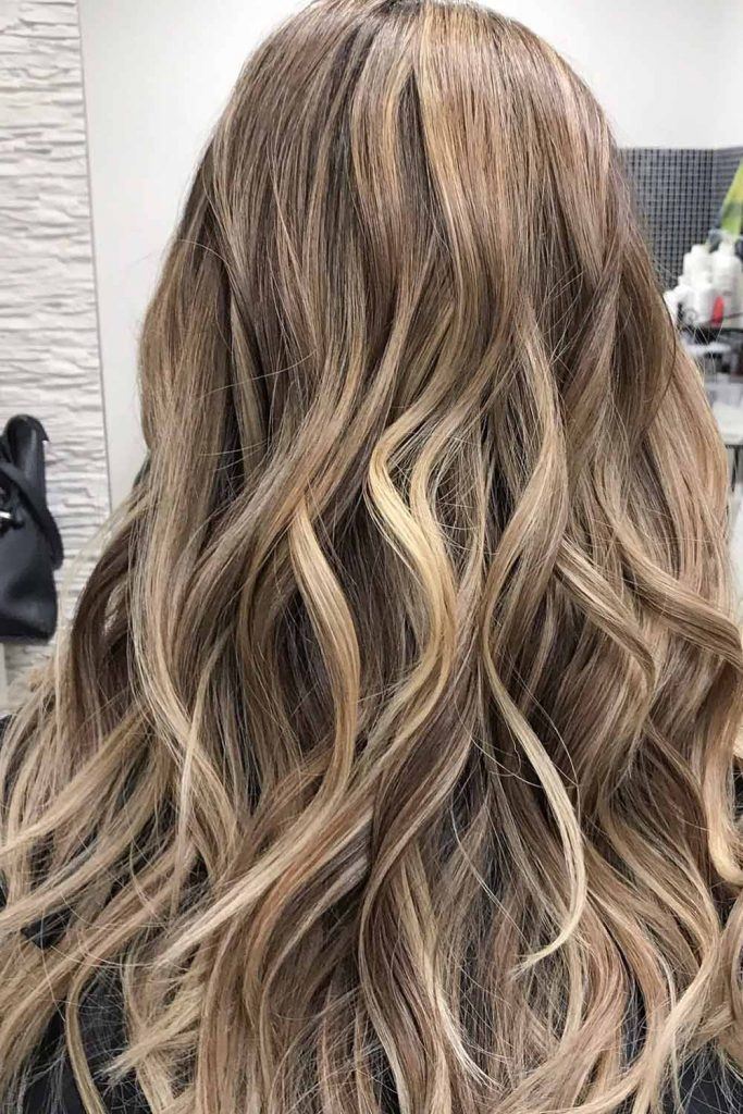 Cabelo longo balayage