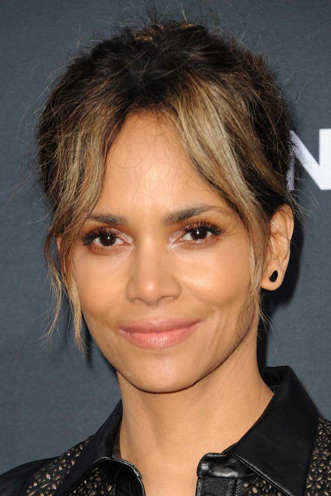 Halle Berry with Curtain Bangs