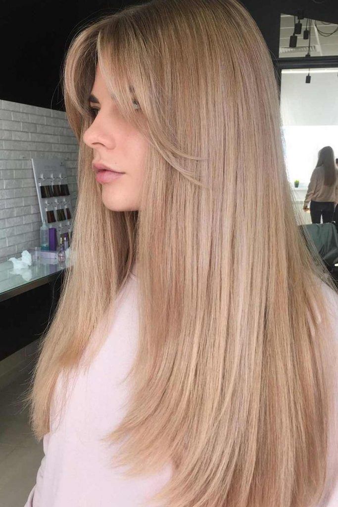 Curtain Bangs Are A New Breath Taking Trends Nowadays NOLOND   Curtain Bangs Long Blonde Straight 683x1024 