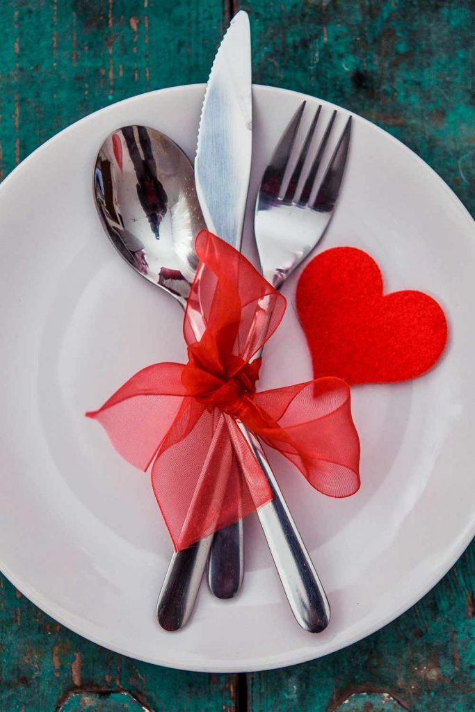 Napkin Ring Decor with Red Ribbon