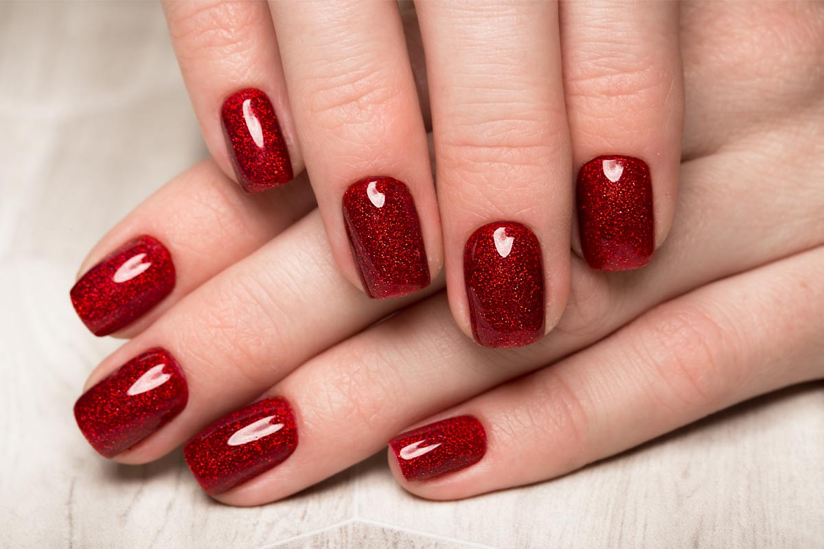 Red mean nails does what Red fingertips,