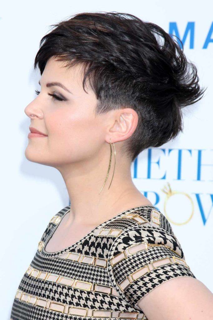 Ginnifer Goodwin with Dark Undercut Pixie