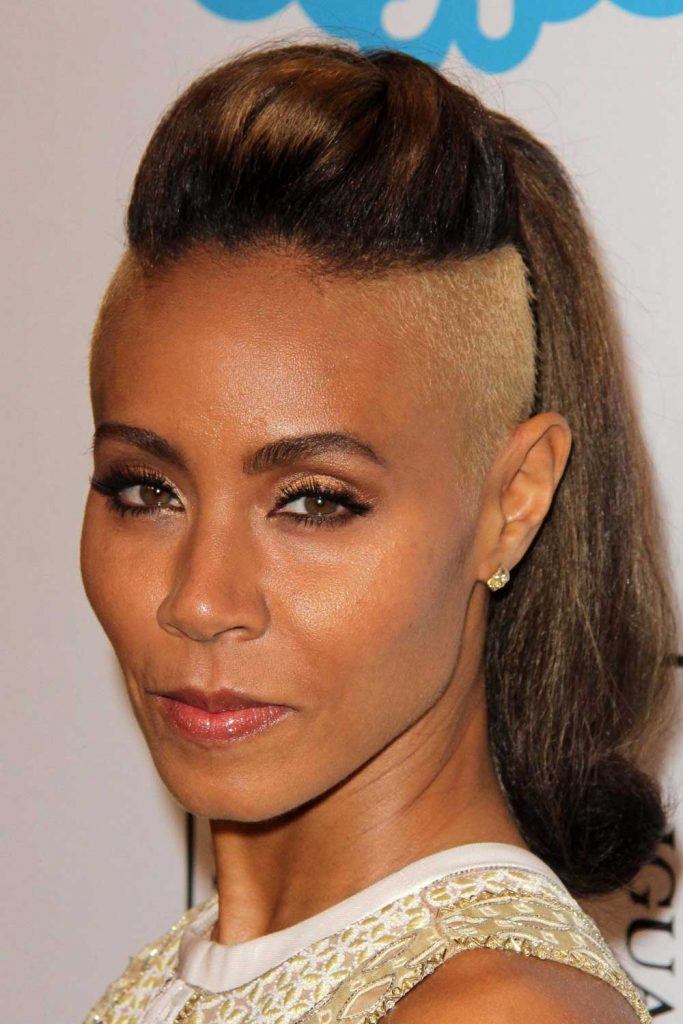 Long Hair with Undercut of Jada Pinkett Smith