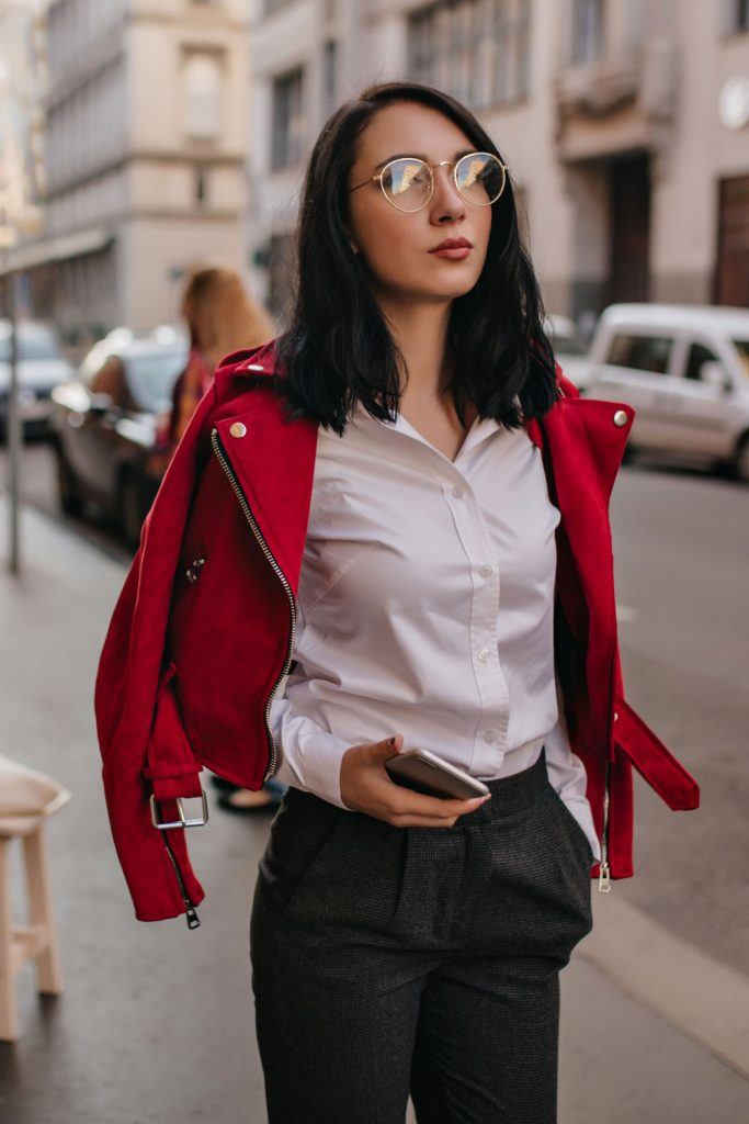 Work Outfits with Black Trousers and Shirt