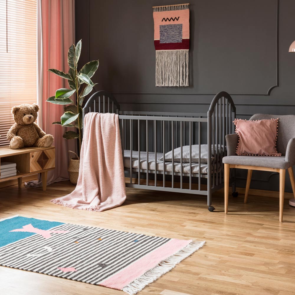 Boys Nursery with Dark Walls