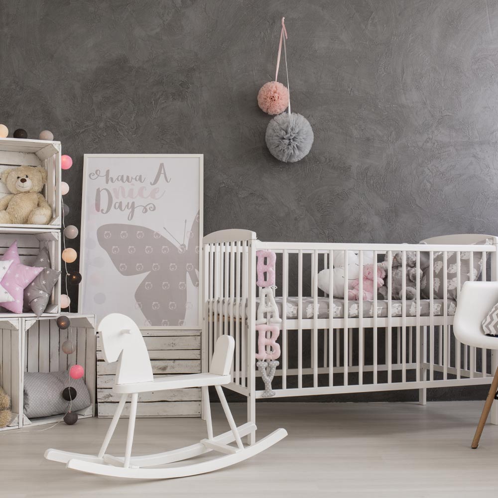 Nursery Idea with Grey Walls