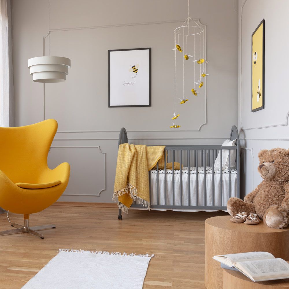 Grey with Yellow Accent Nursery