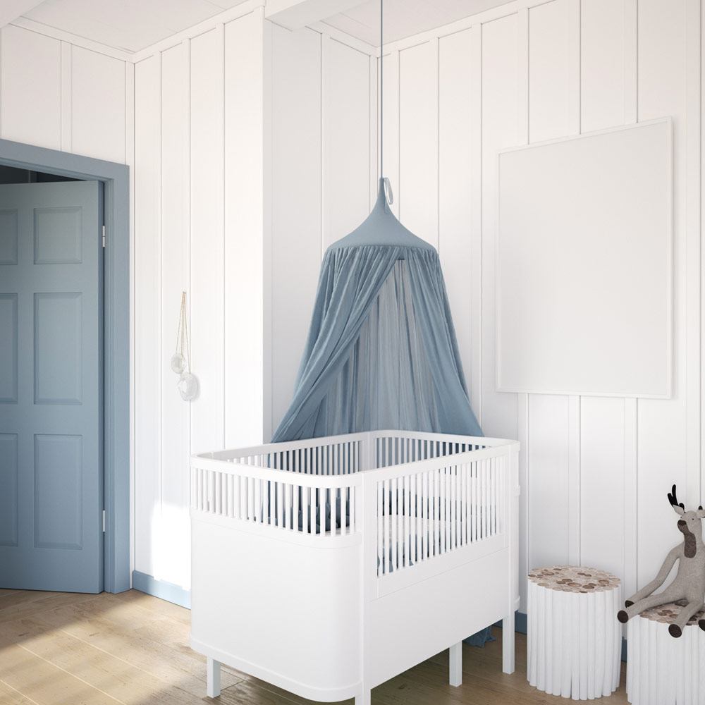 White and Blue Nursery