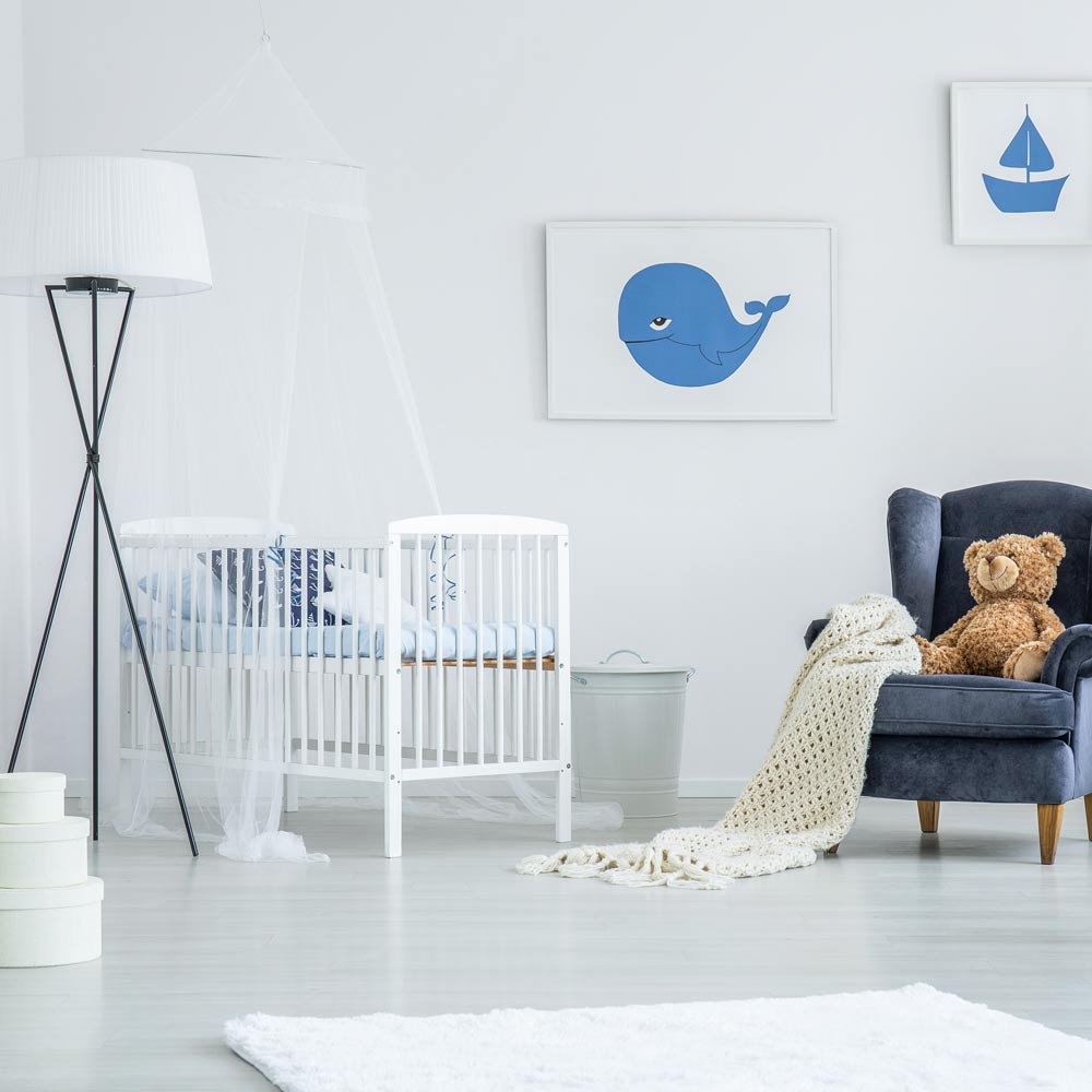 White Colored Nursery for Boy