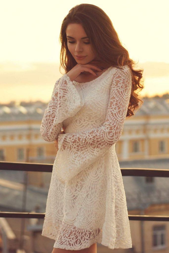 White Spring Dress Design