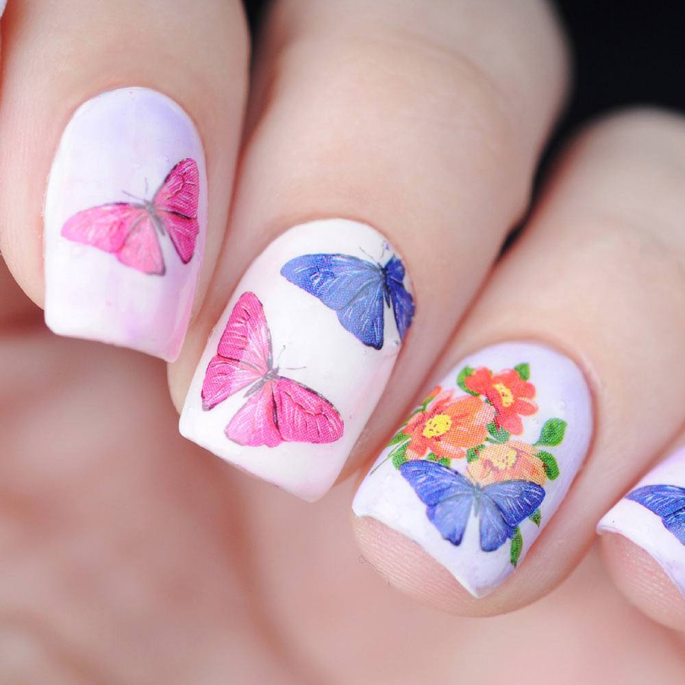 Spring Wildlife-Themed Nails