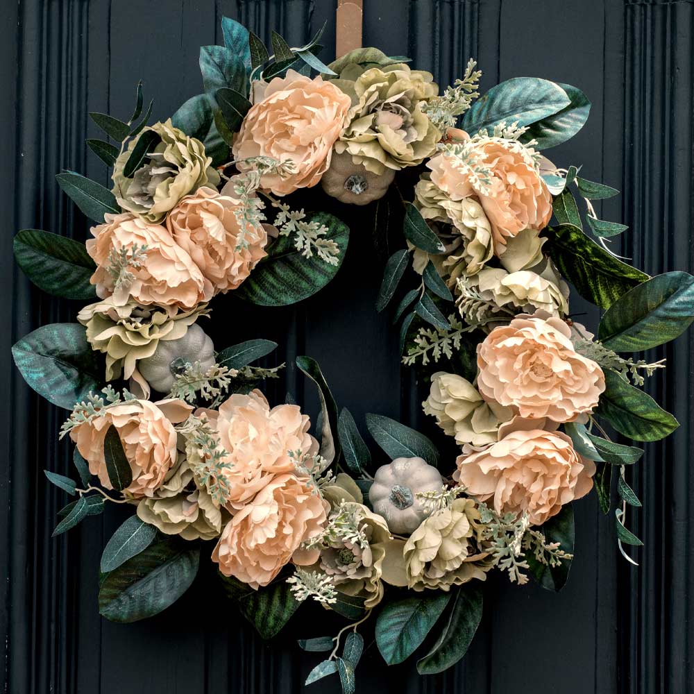 Spring Wreath with Roses