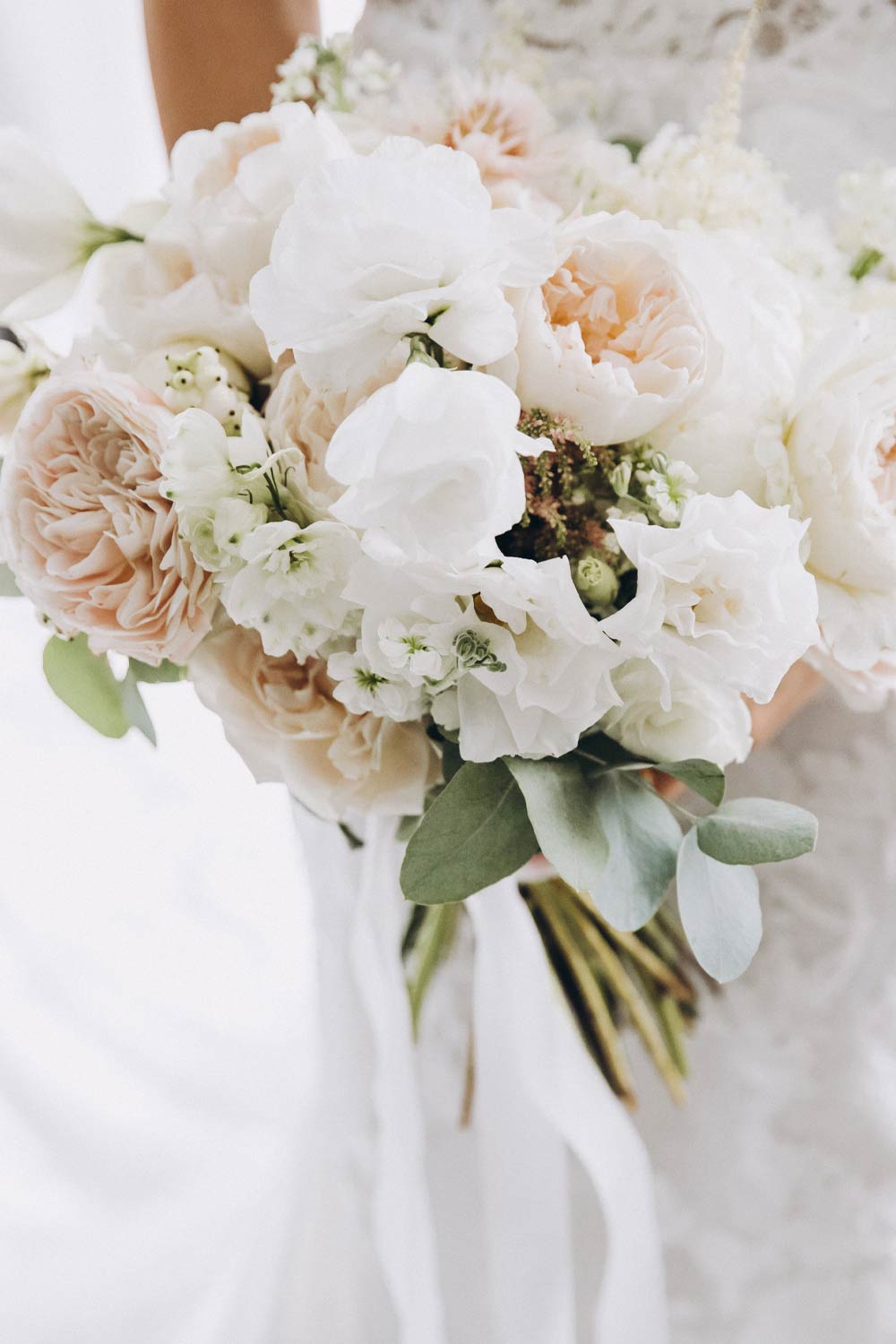 White Wedding Bride Bouquet