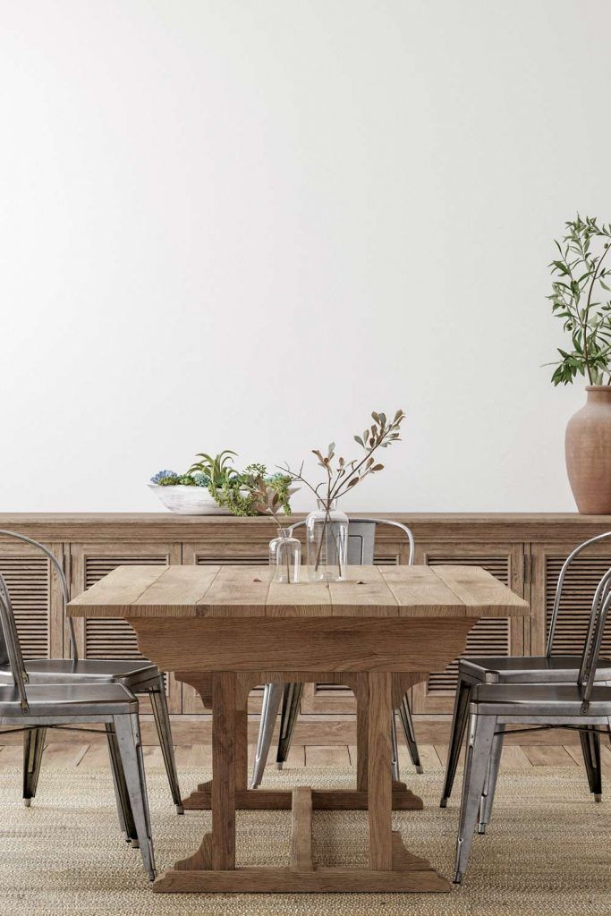 Dining Room with Rustic Accent