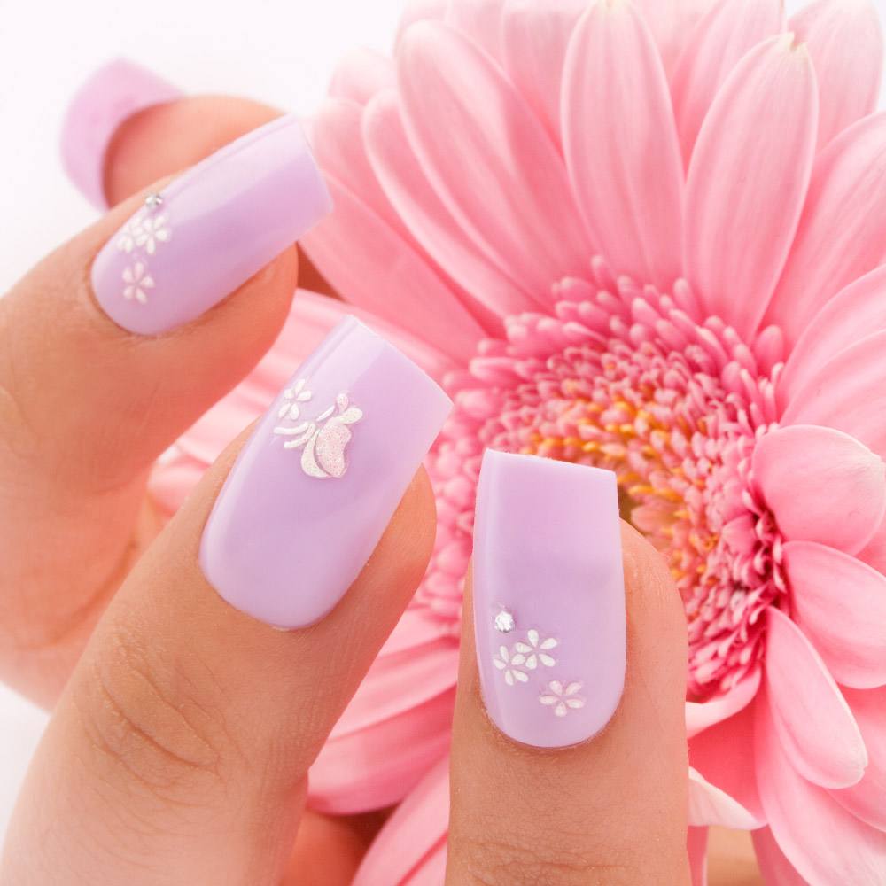 Purple Spring Nails