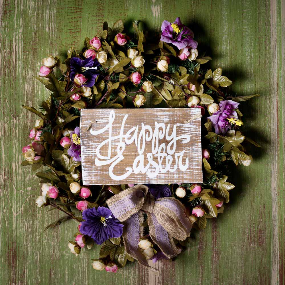 Easter Wreath with Lettering