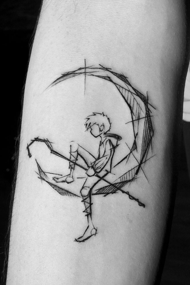 Boy with a Moon Tattoo