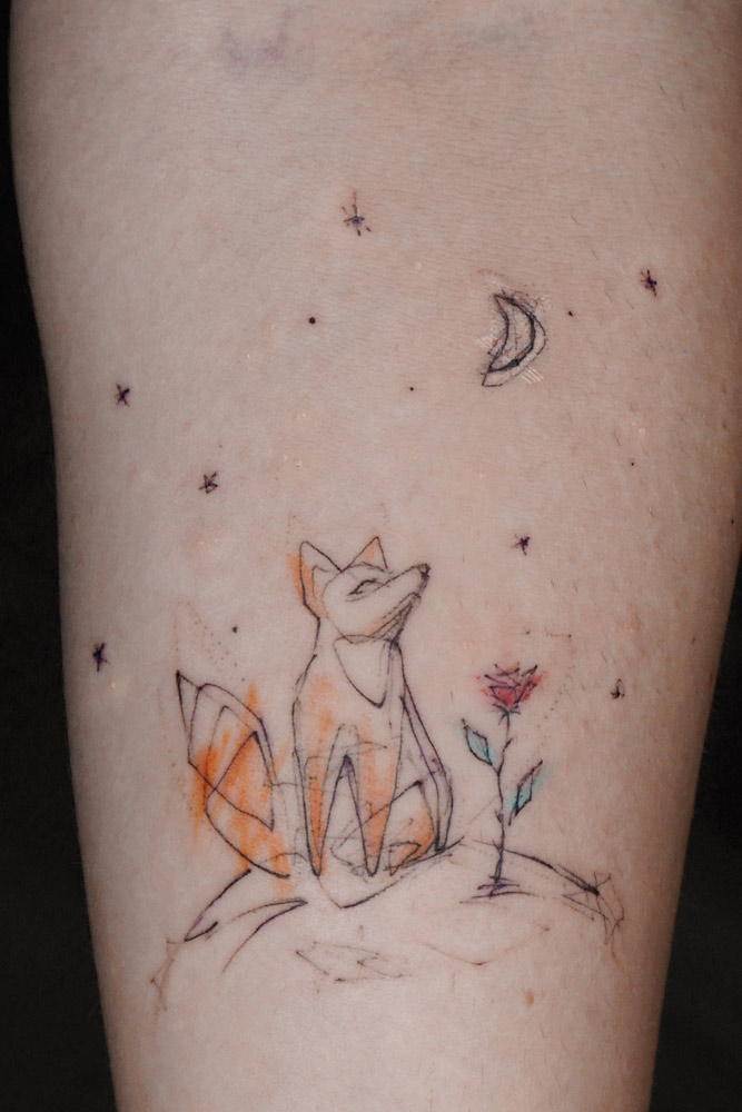 Fox Tattoo Design