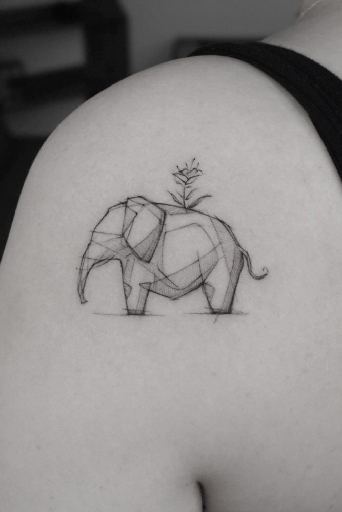 Elephant Tattoo Design