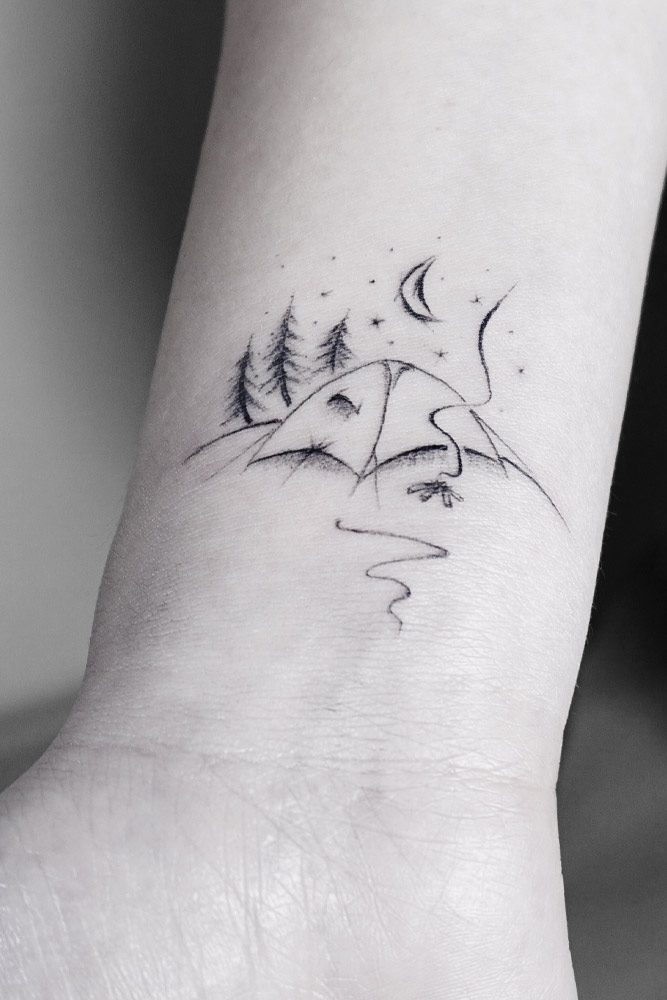 Wrist Tattoo For Nature Lovers