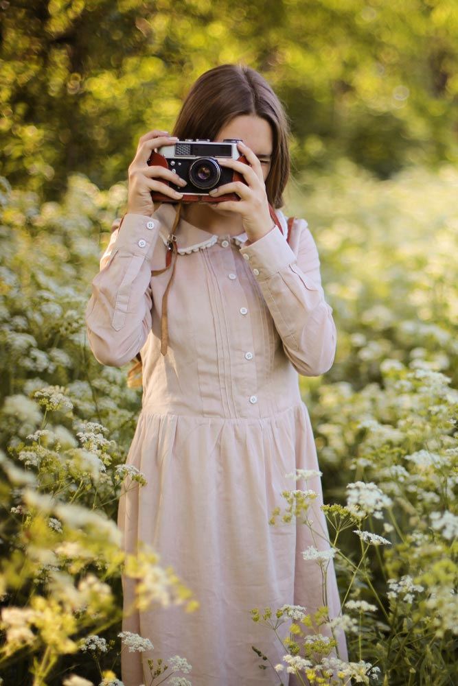 Beige Vintage Dress