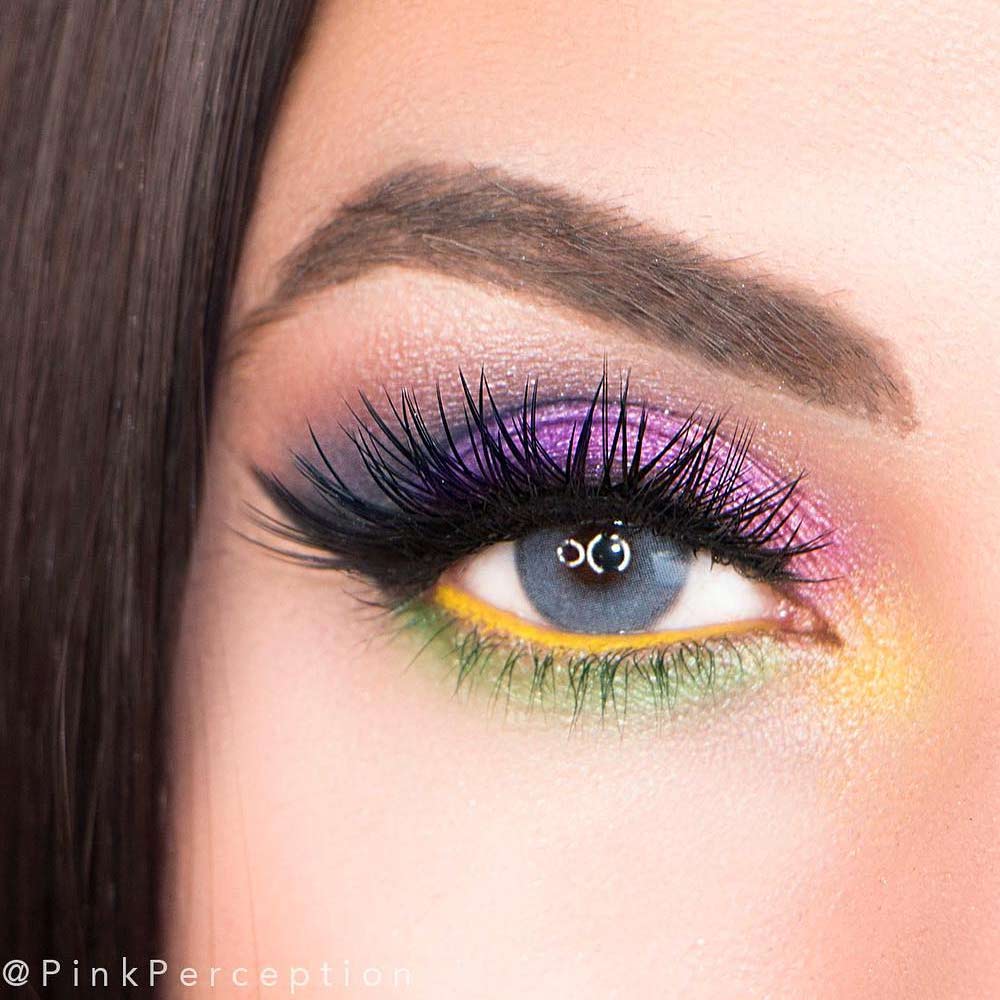 Colorful Eyeshadows Makeup Idea