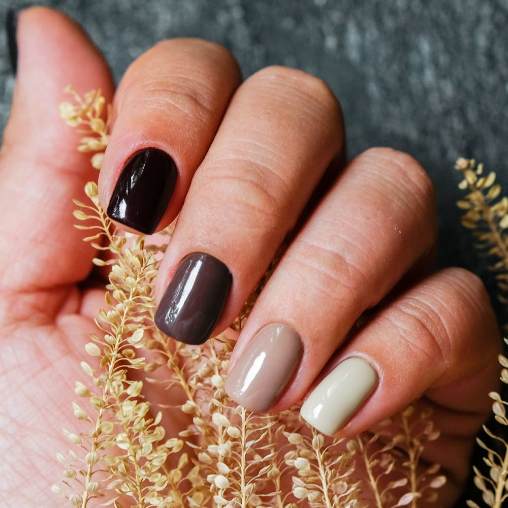 Brown Shades Nails