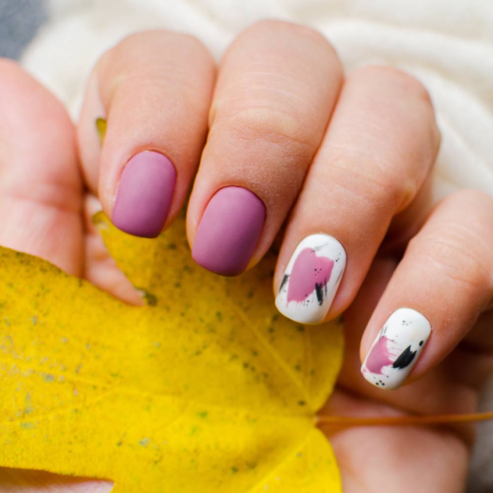 Uñas rosadas de otoño