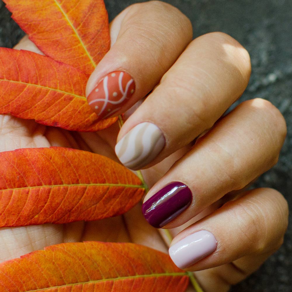 Fall Abstract Nails