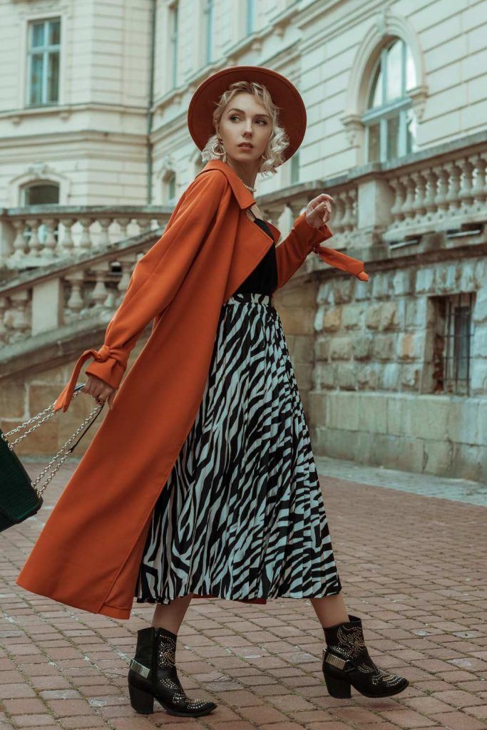 Orange Trench Coat Outfits