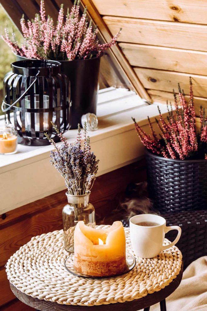 Lavender Fall Decoration Idea