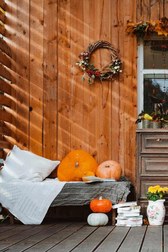 Front Porch Fall Decoration