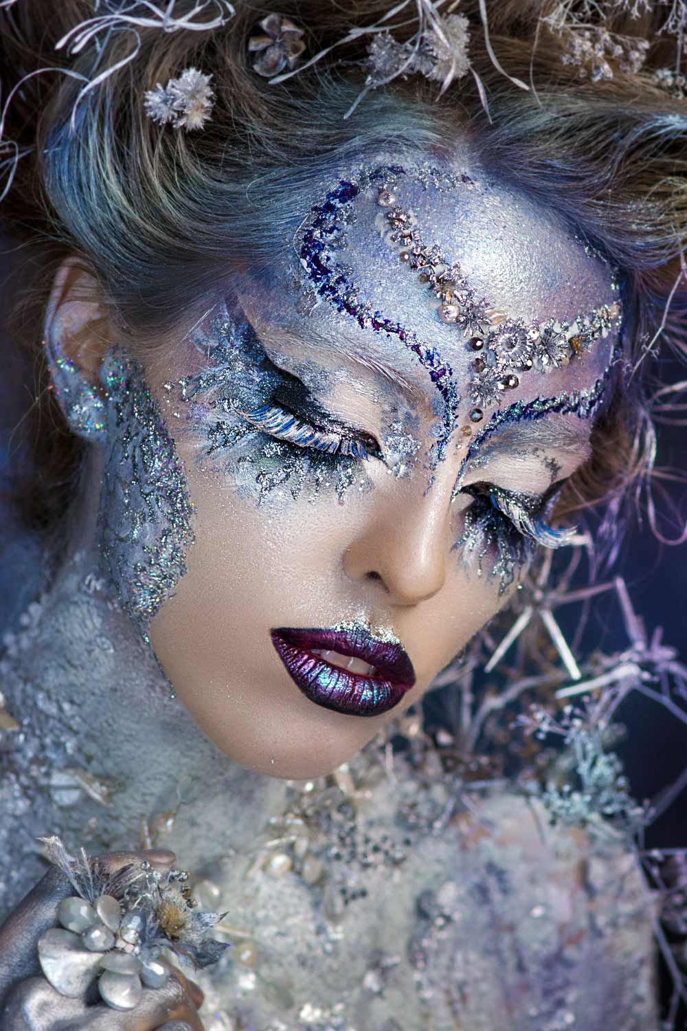 Frosty Ice Queen Makeup