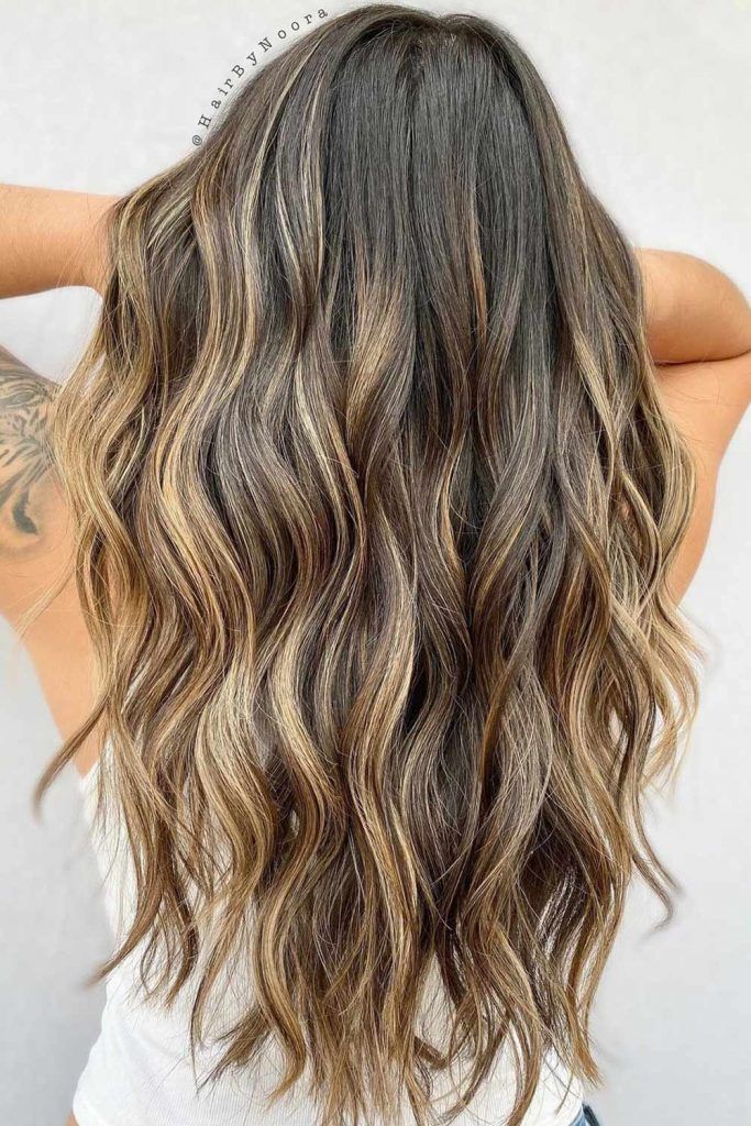 Cabelo Balayage com mechas