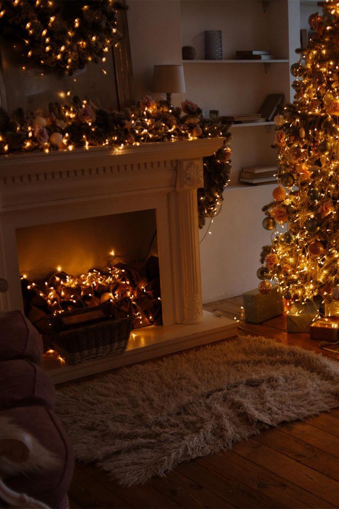 cozy christmas fireplace