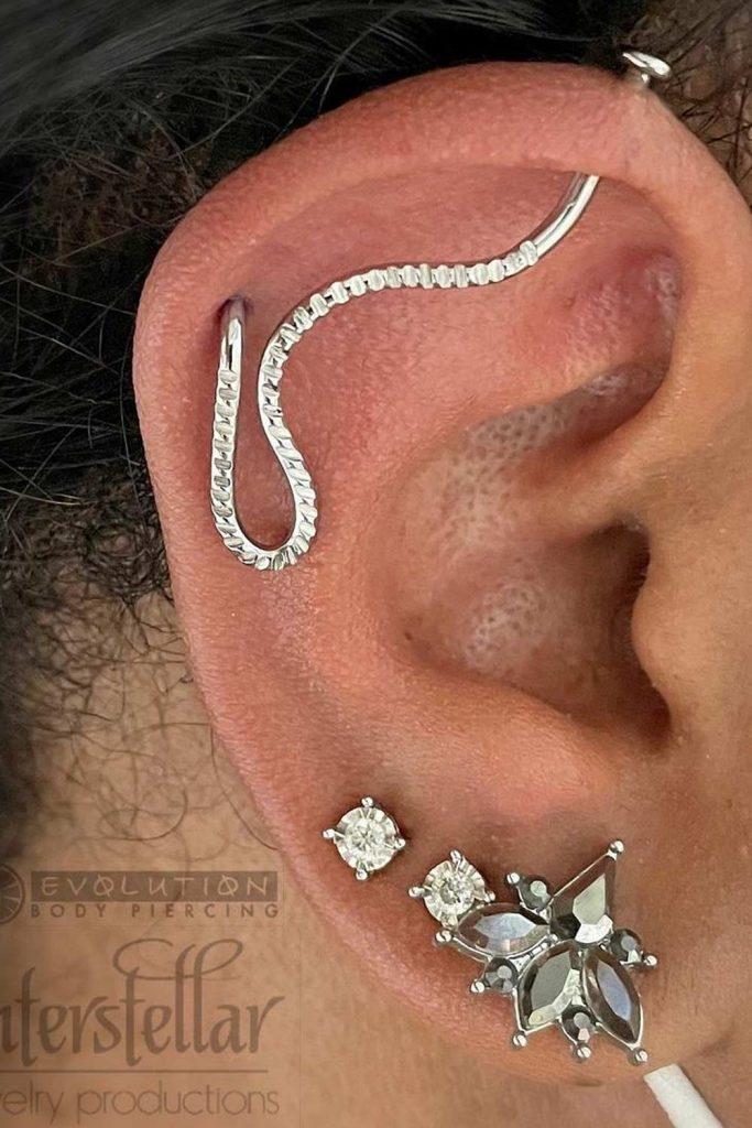 Pain And Healing Of Industrial Piercing