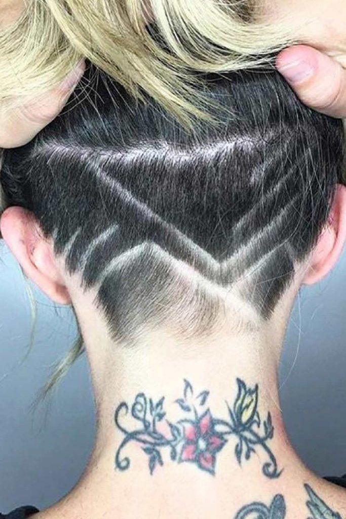 Undercut Hair Tattoo Idea